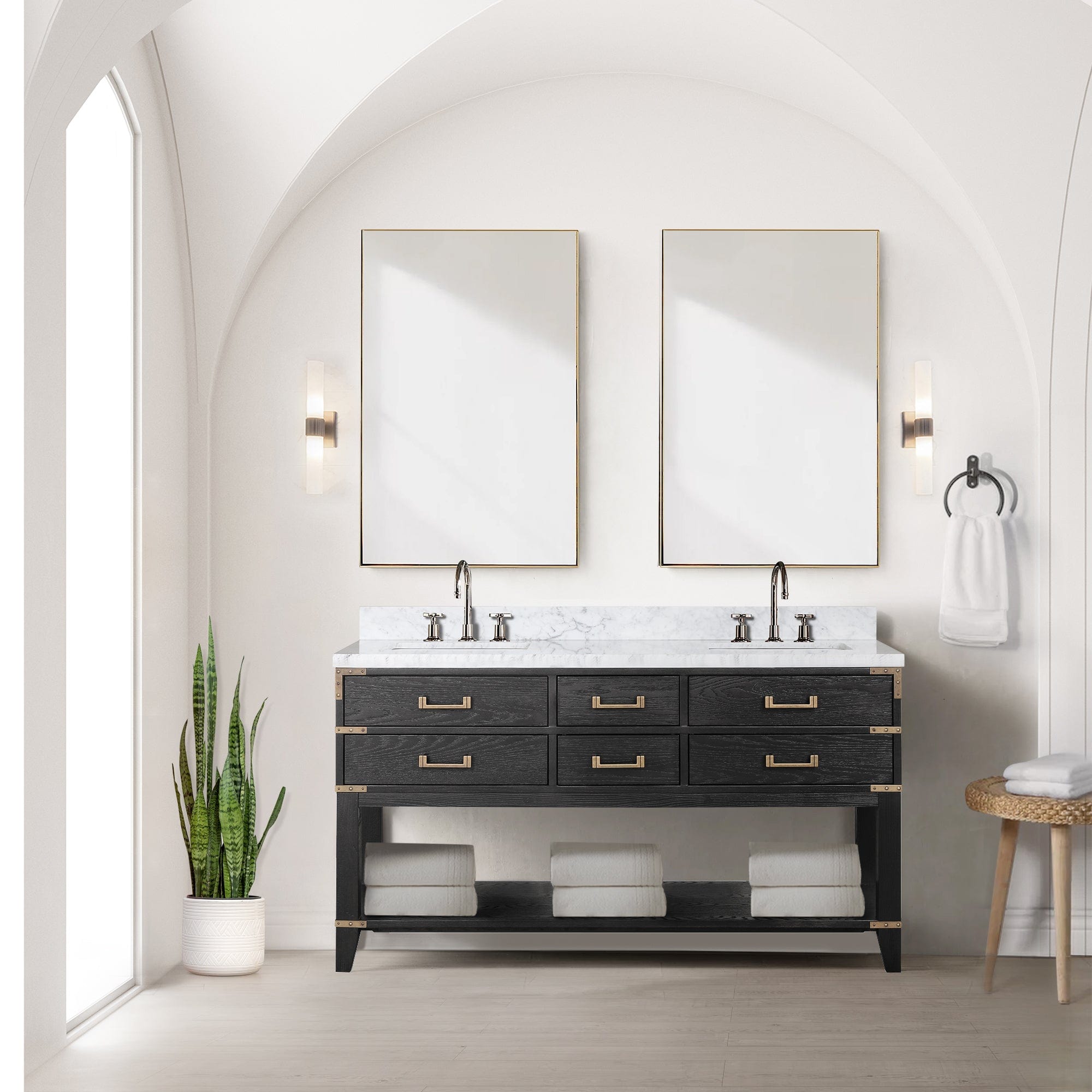 Norwalk 60" x 22" Double Bath Vanity Bathroom Vanity - Shop at Home Craft Studio - 2