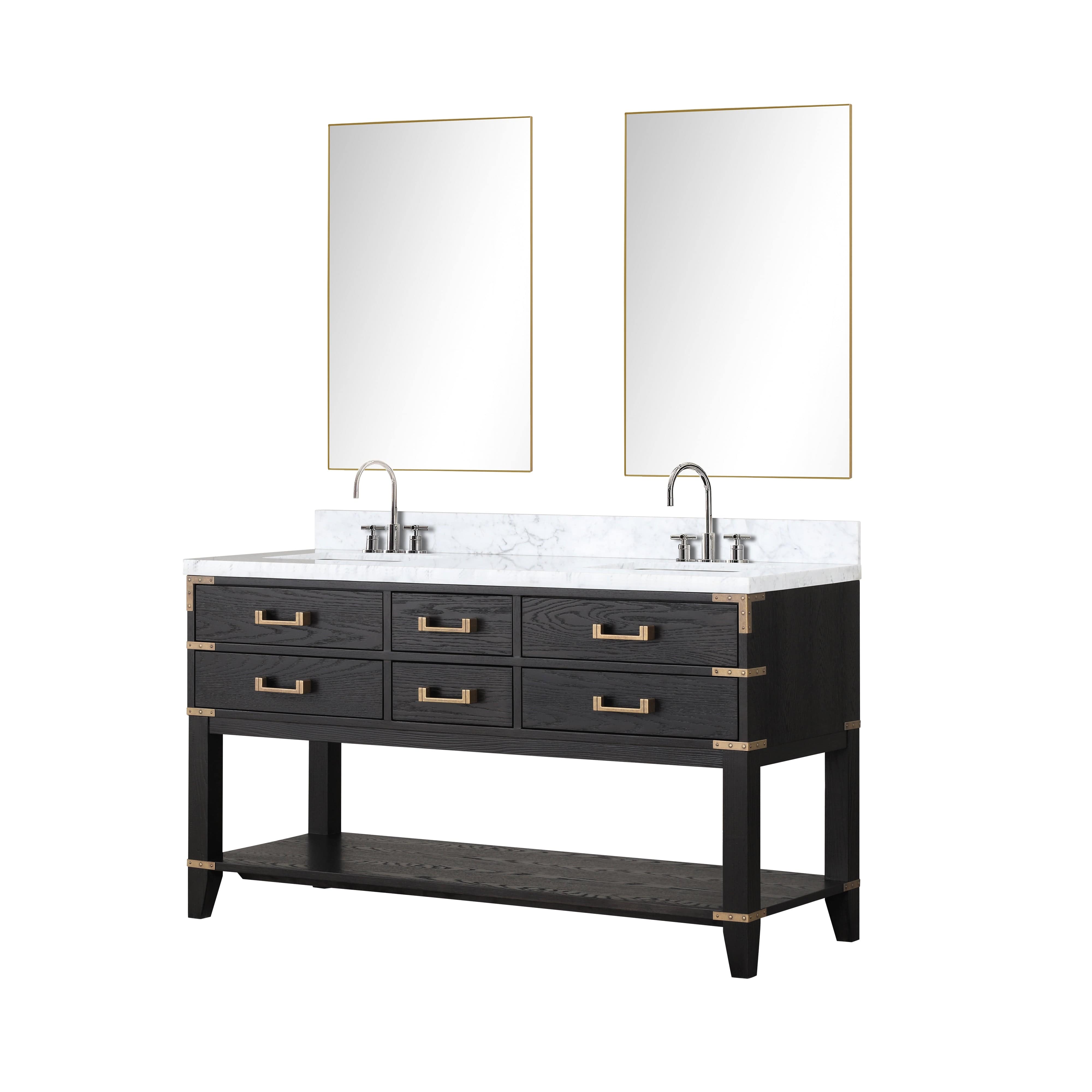 Norwalk 60" x 22" Double Bath Vanity Bathroom Vanity - Shop at Home Craft Studio - 4