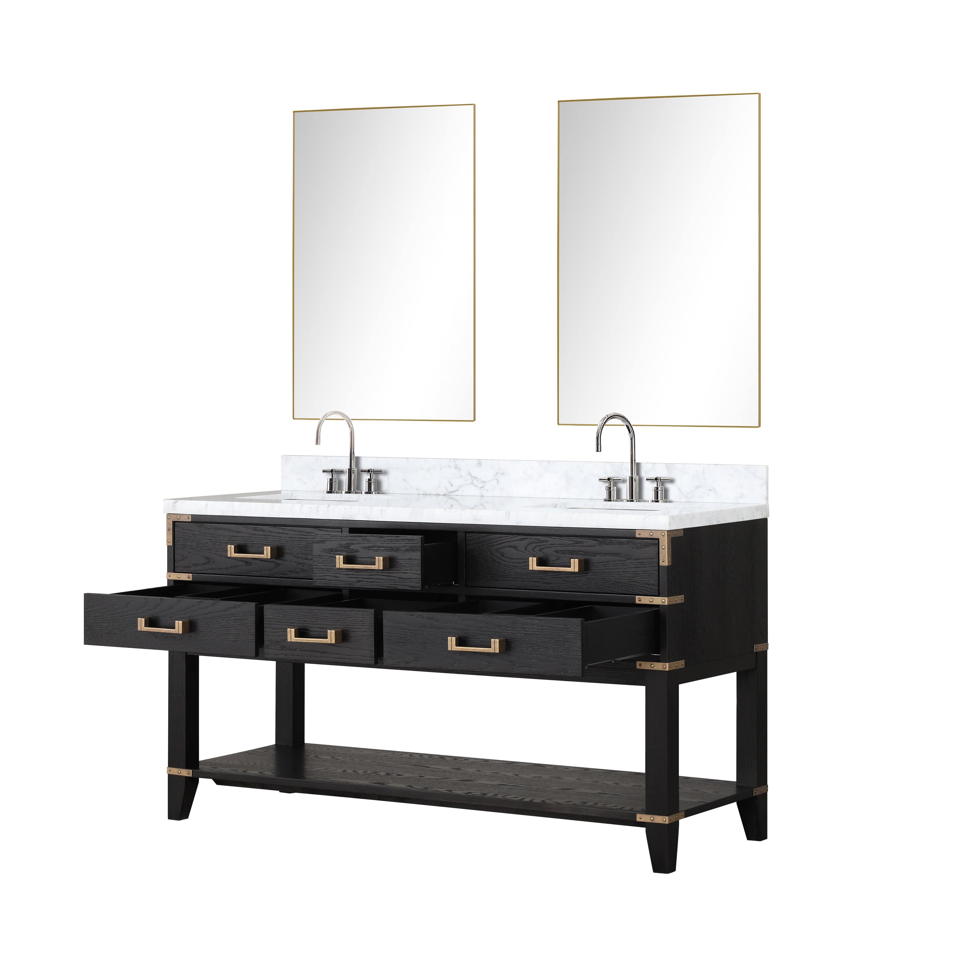 Norwalk 60" x 22" Double Bath Vanity Bathroom Vanity - Shop at Home Craft Studio - 5