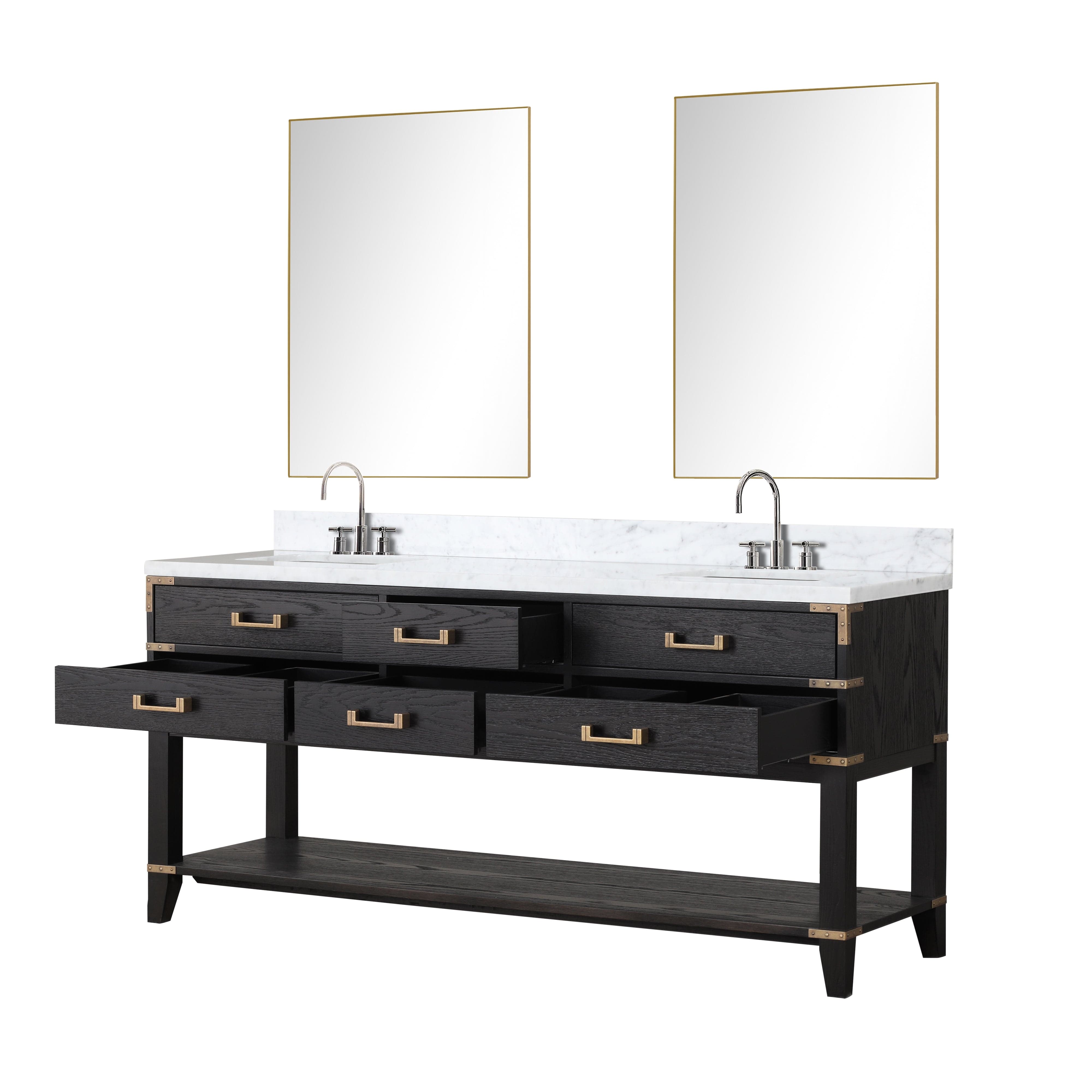 Norwalk 72" x 22" Double Bath Vanity Bathroom Vanity - Shop at Home Craft Studio - 5