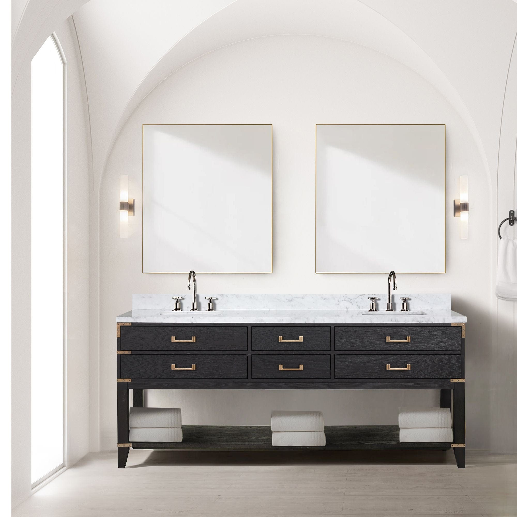 Norwalk 80" x 22" Double Bath Vanity Bathroom Vanity - Shop at Home Craft Studio - 1