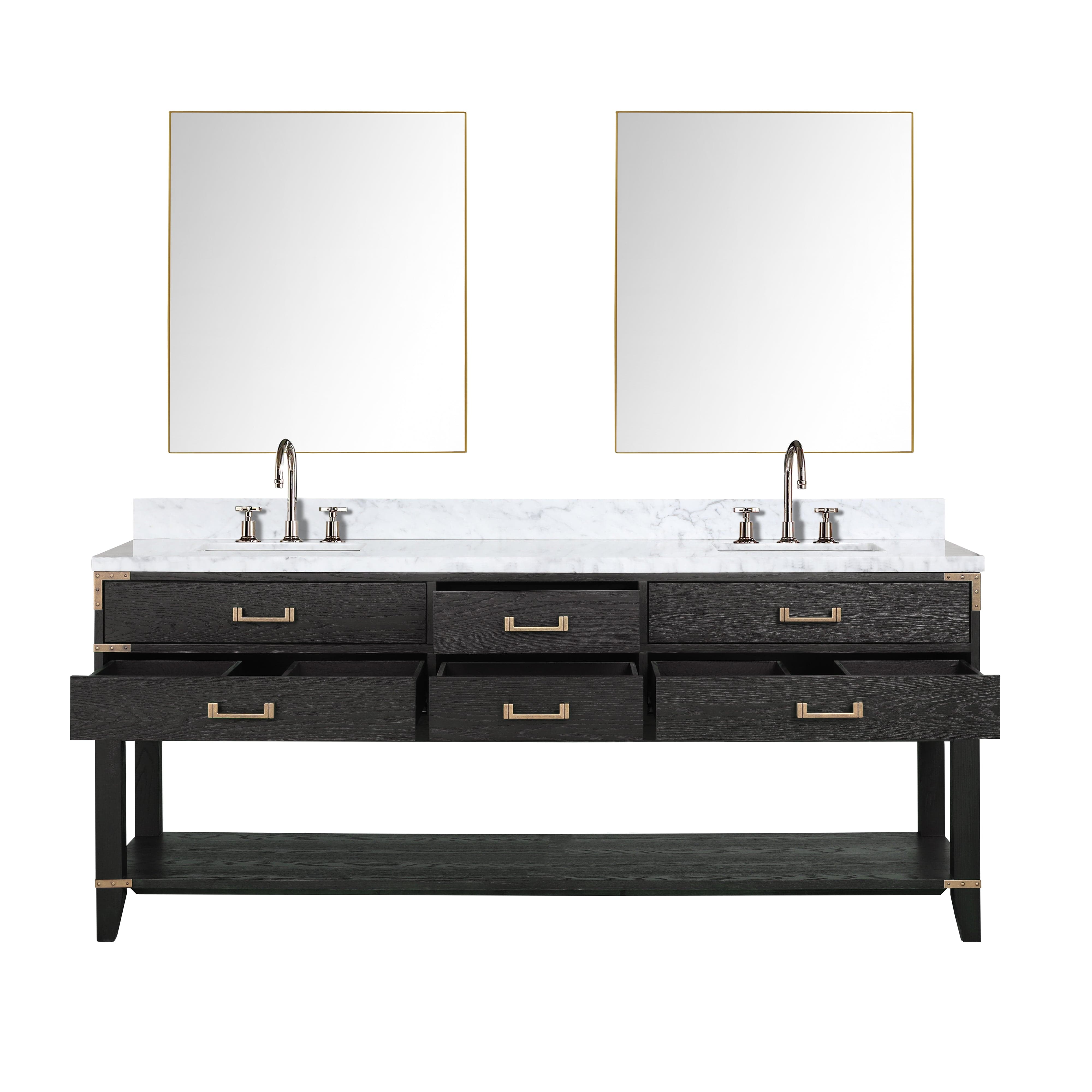 Norwalk 80" x 22" Double Bath Vanity Bathroom Vanity - Shop at Home Craft Studio - 3