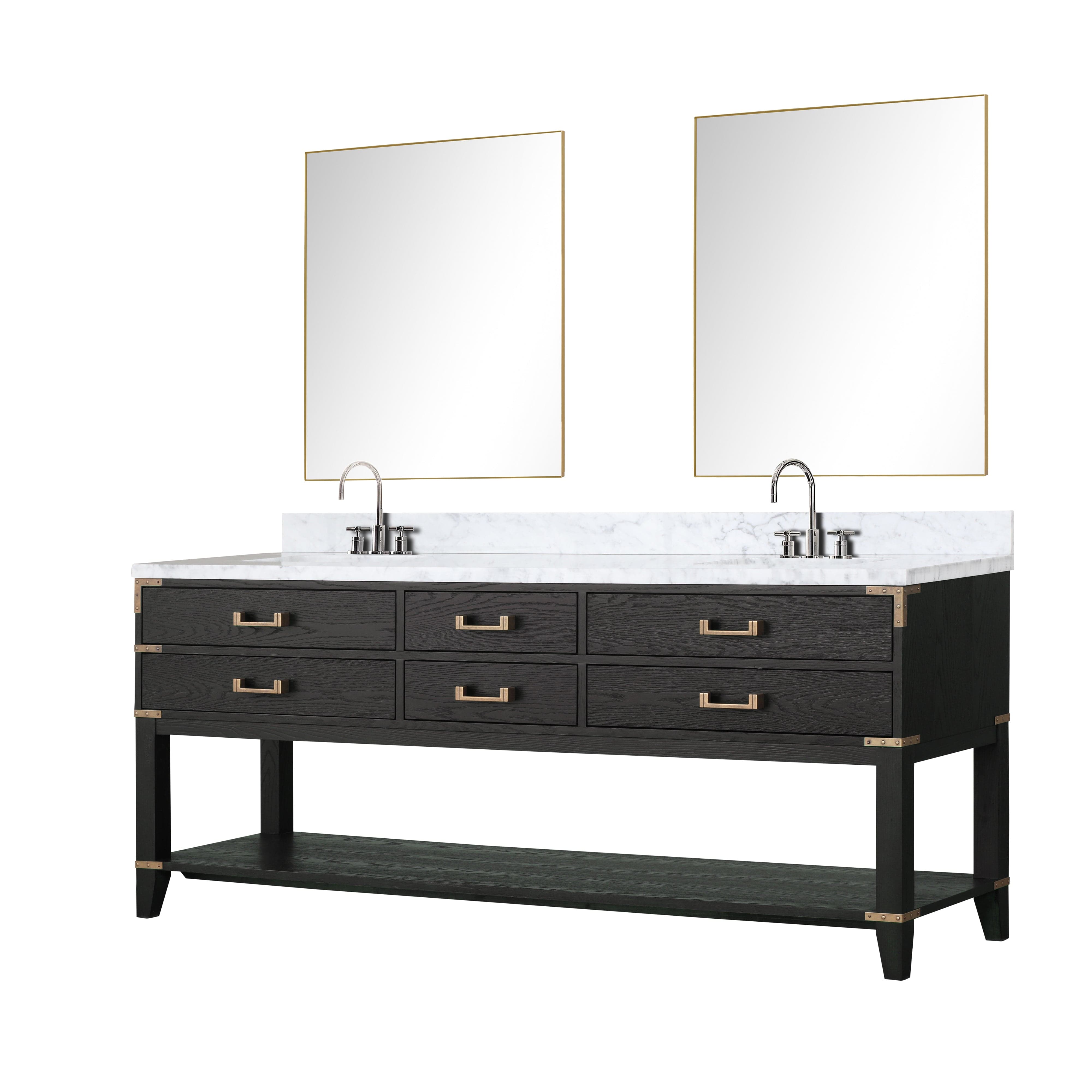 Norwalk 80" x 22" Double Bath Vanity Bathroom Vanity - Shop at Home Craft Studio - 4