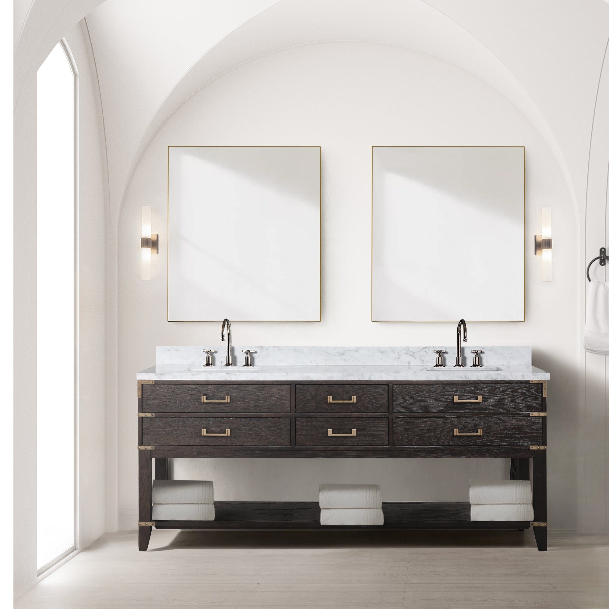 Norwalk 80" x 22" Double Bath Vanity Bathroom Vanity - Shop at Home Craft Studio - 10