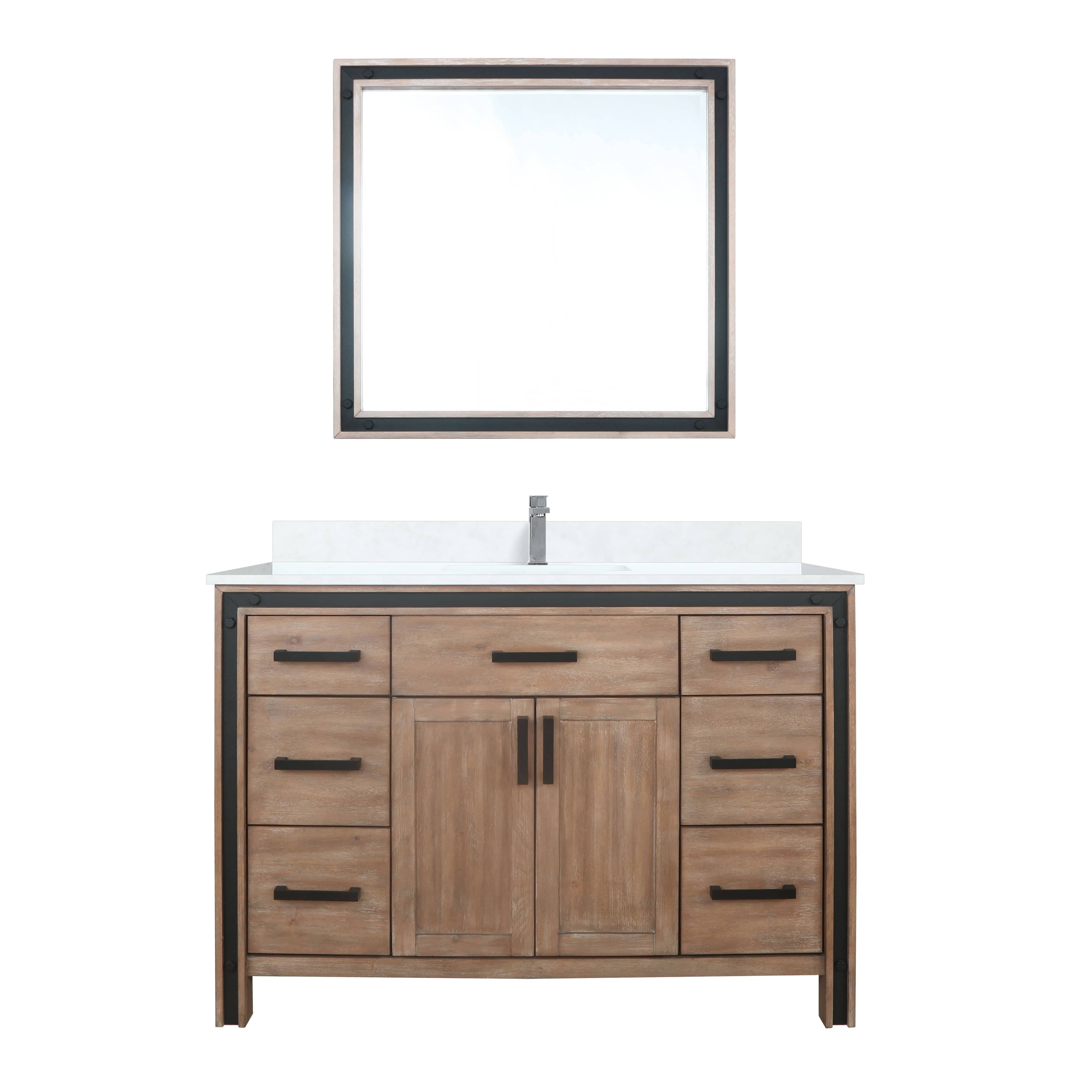 Ziva 48" x 22" Single Bath Vanity Bathroom Vanity - Shop at Home Craft Studio - 12