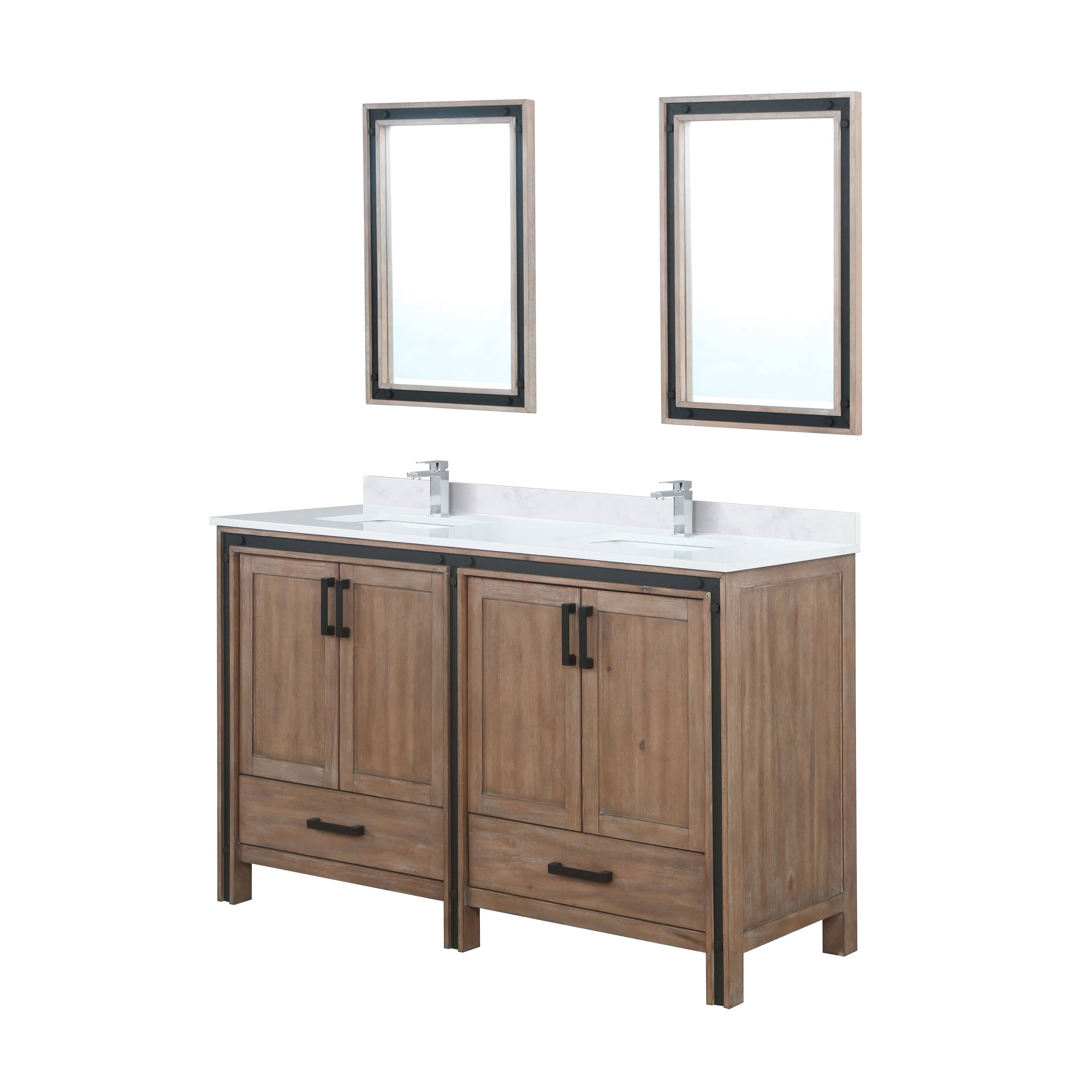 Ziva 60" x 22" Double Bath Vanity Bathroom Vanity - Shop at Home Craft Studio - 17