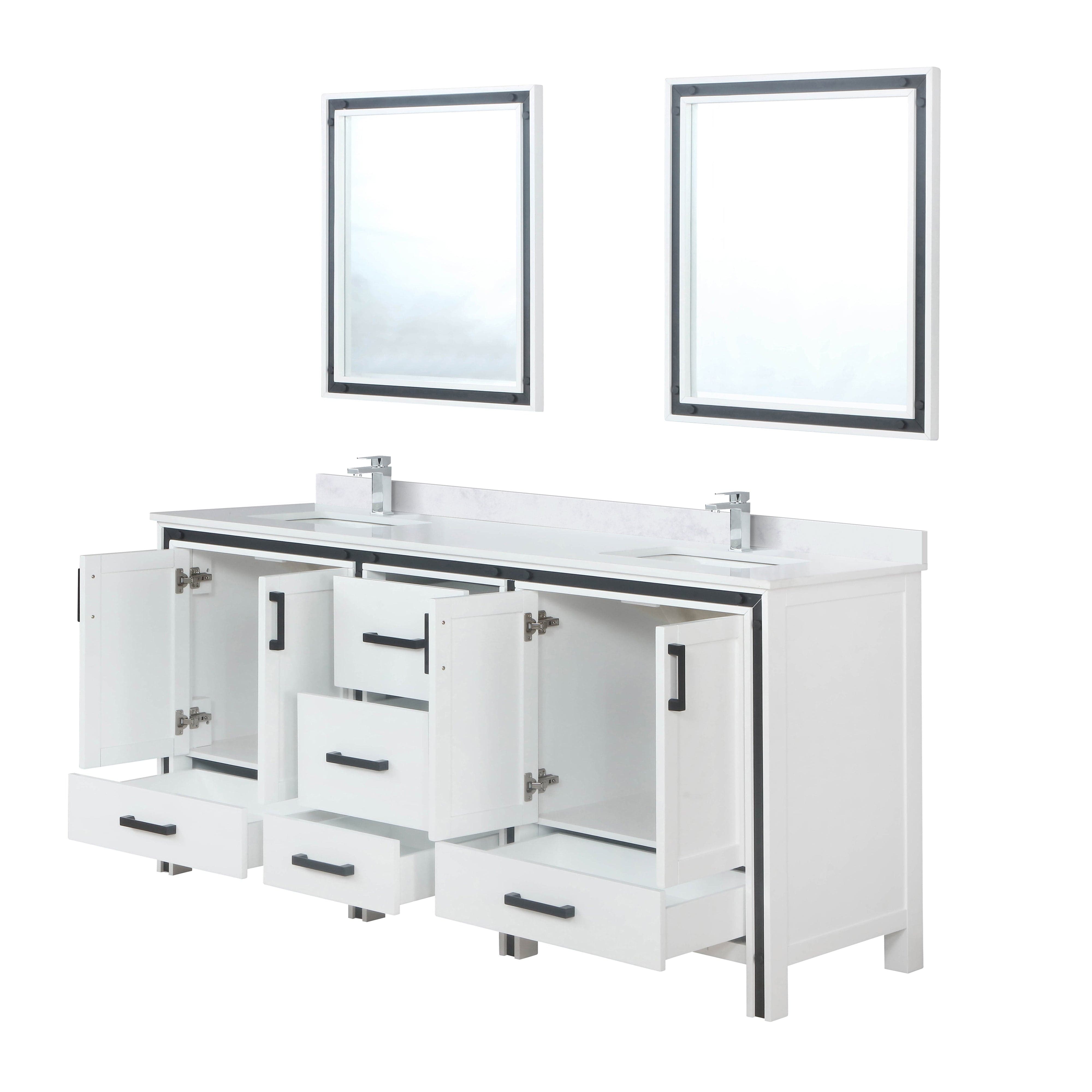 Ziva 72" x 22" Double Bath Vanity Bathroom Vanity - Shop at Home Craft Studio - 7
