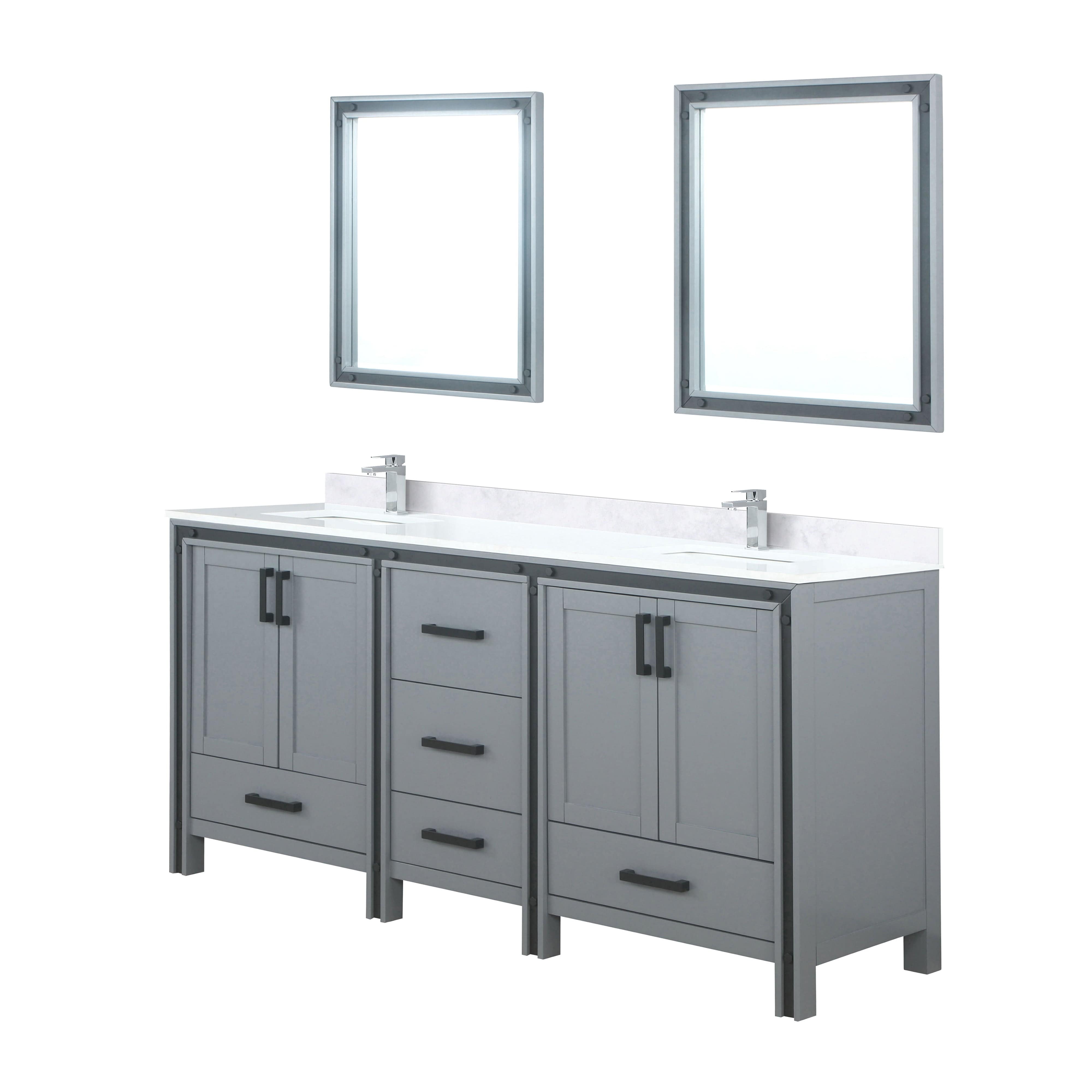 Ziva 72" x 22" Double Bath Vanity Bathroom Vanity - Shop at Home Craft Studio - 10