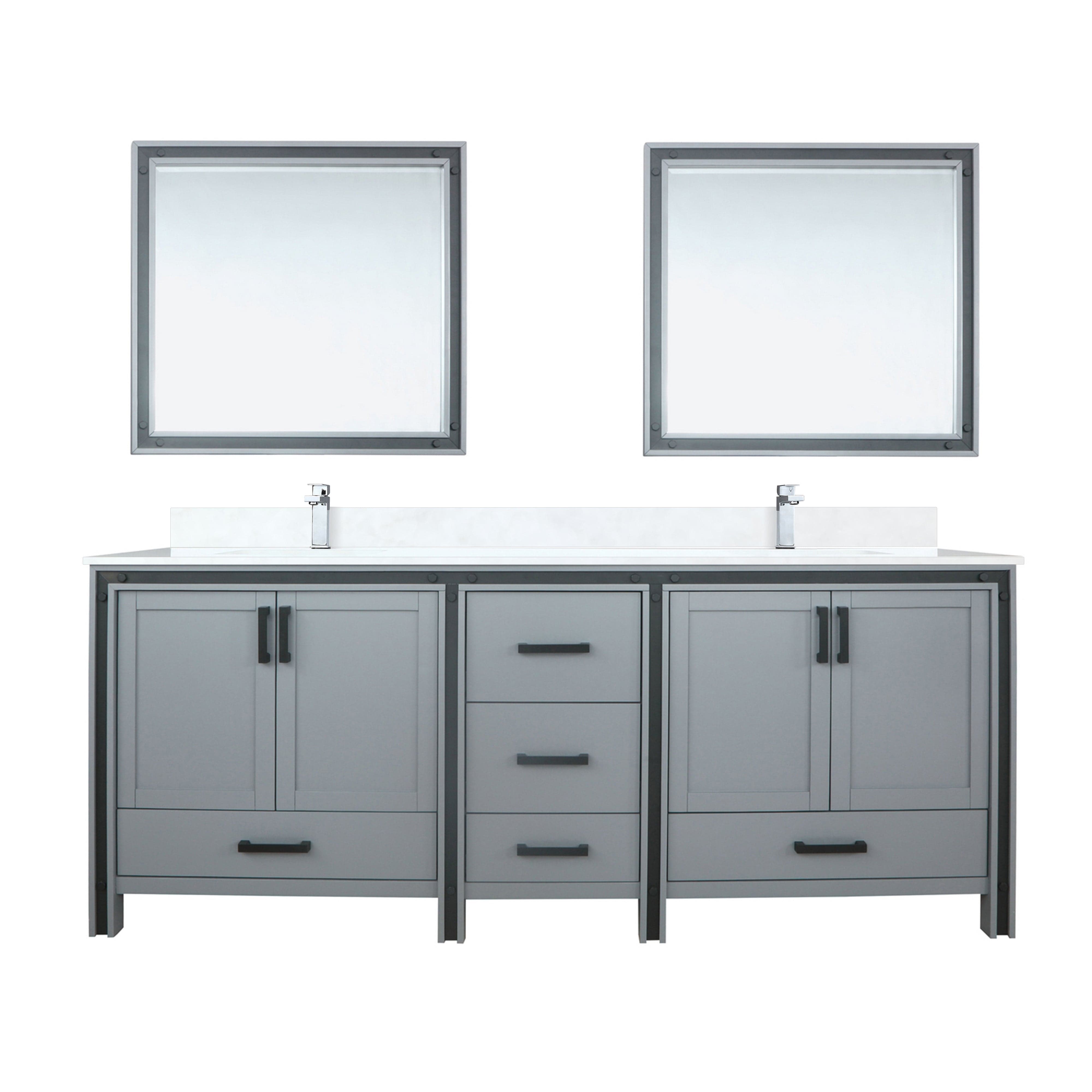 Ziva 84" x 22" Double Bath Vanity Bathroom Vanity - Shop at Home Craft Studio - 6