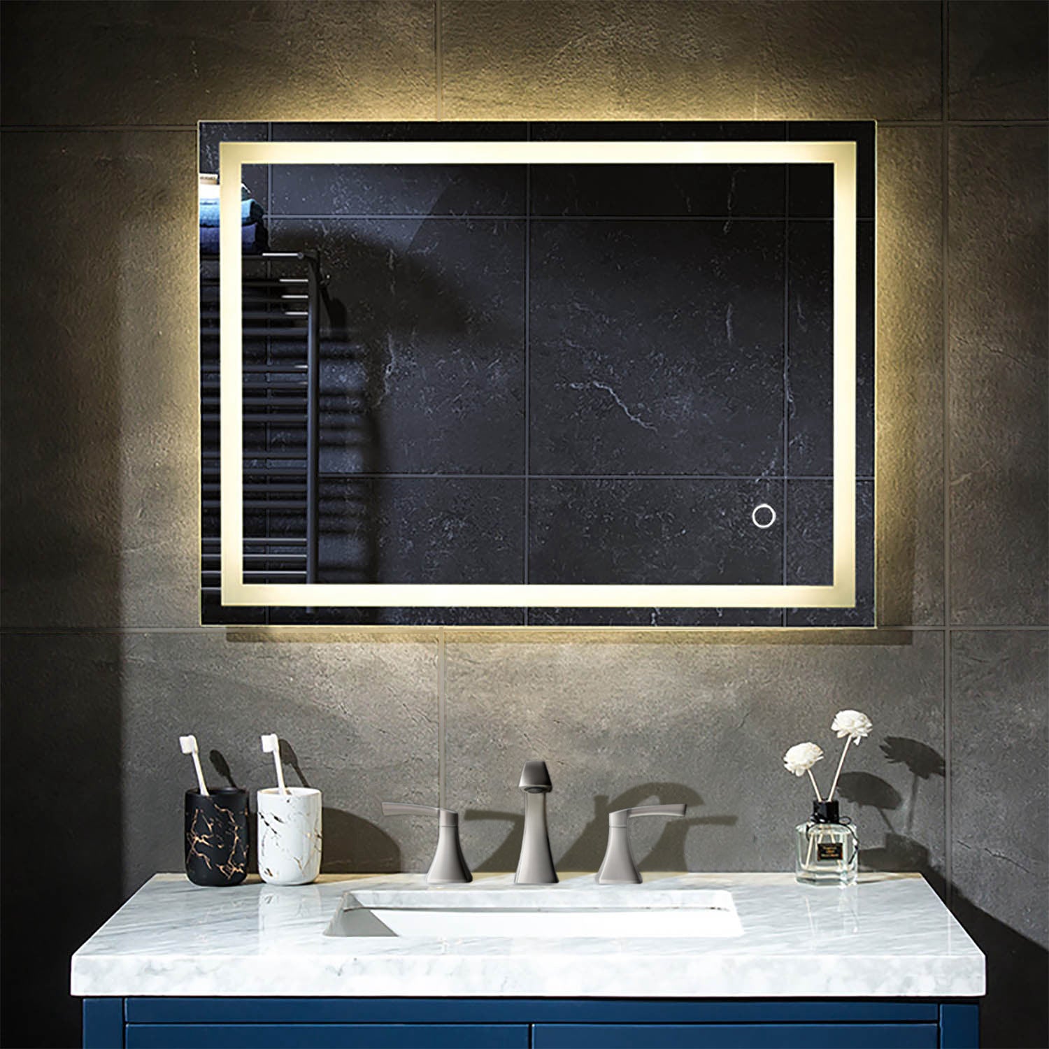 Lyra 36 x 30 Inch LED Mirror