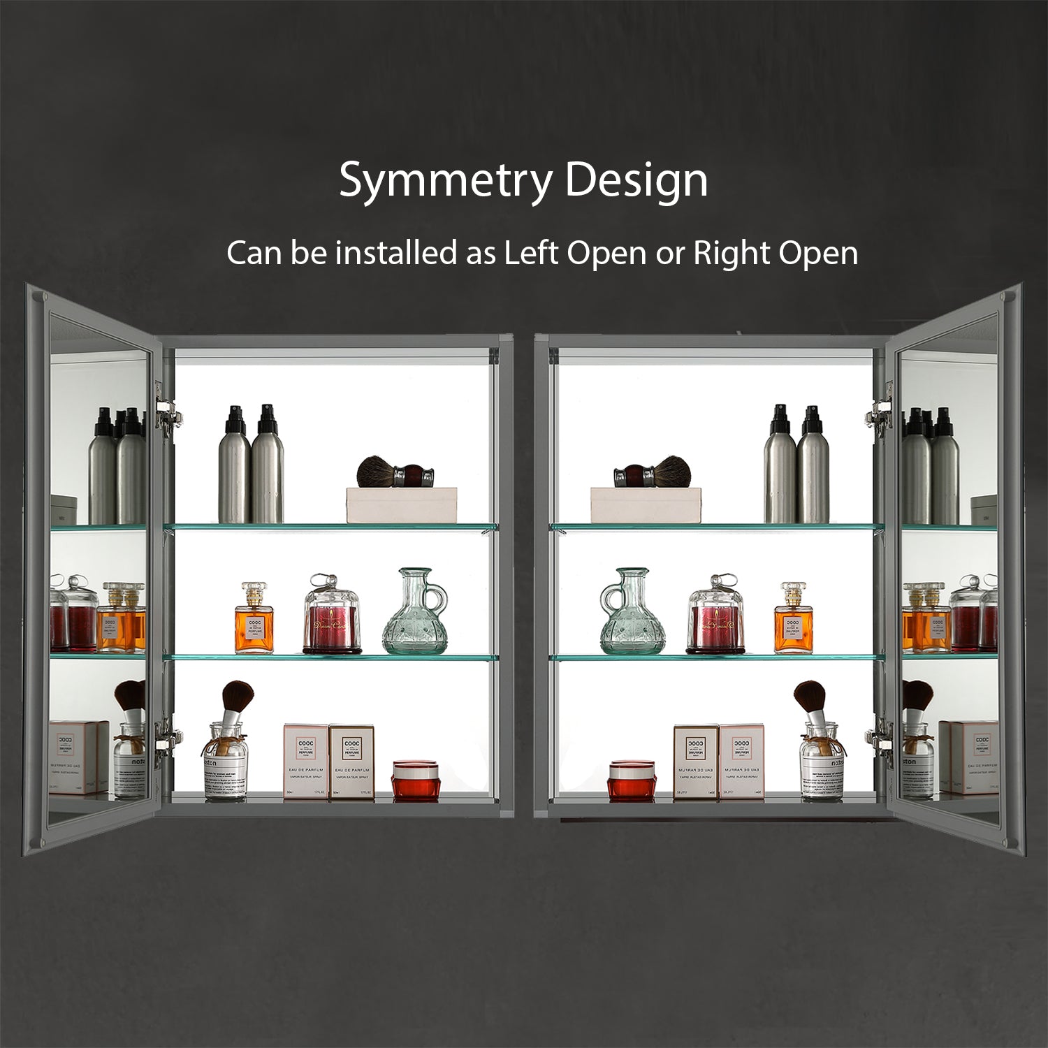 Aluminum Medicine Cabinet with Mirror – MC8 2026