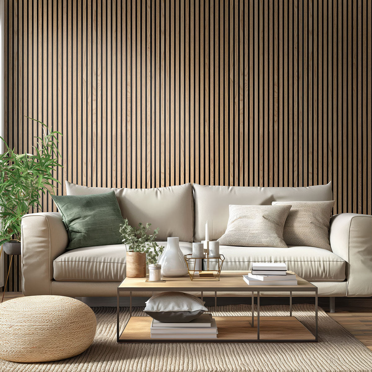 ACOUSTIC WOOD SLAT PANEL NATURAL 9.5X120 Acoustic Wood Slat - Shop at Home Craft Studio - 21