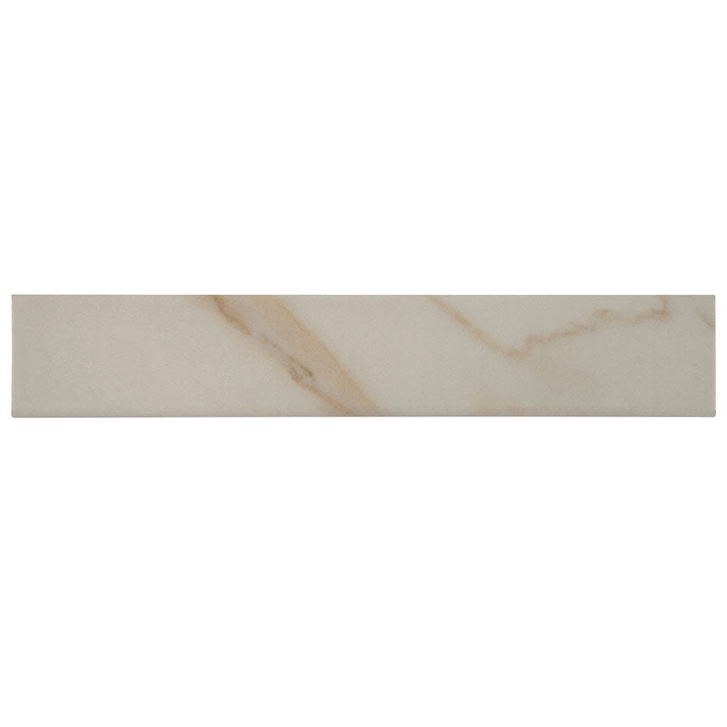 ADELLA CALACATTA 3X18 BULLNOSE Bullnose, Finishing Pieces - Shop at Home Craft Studio - 1