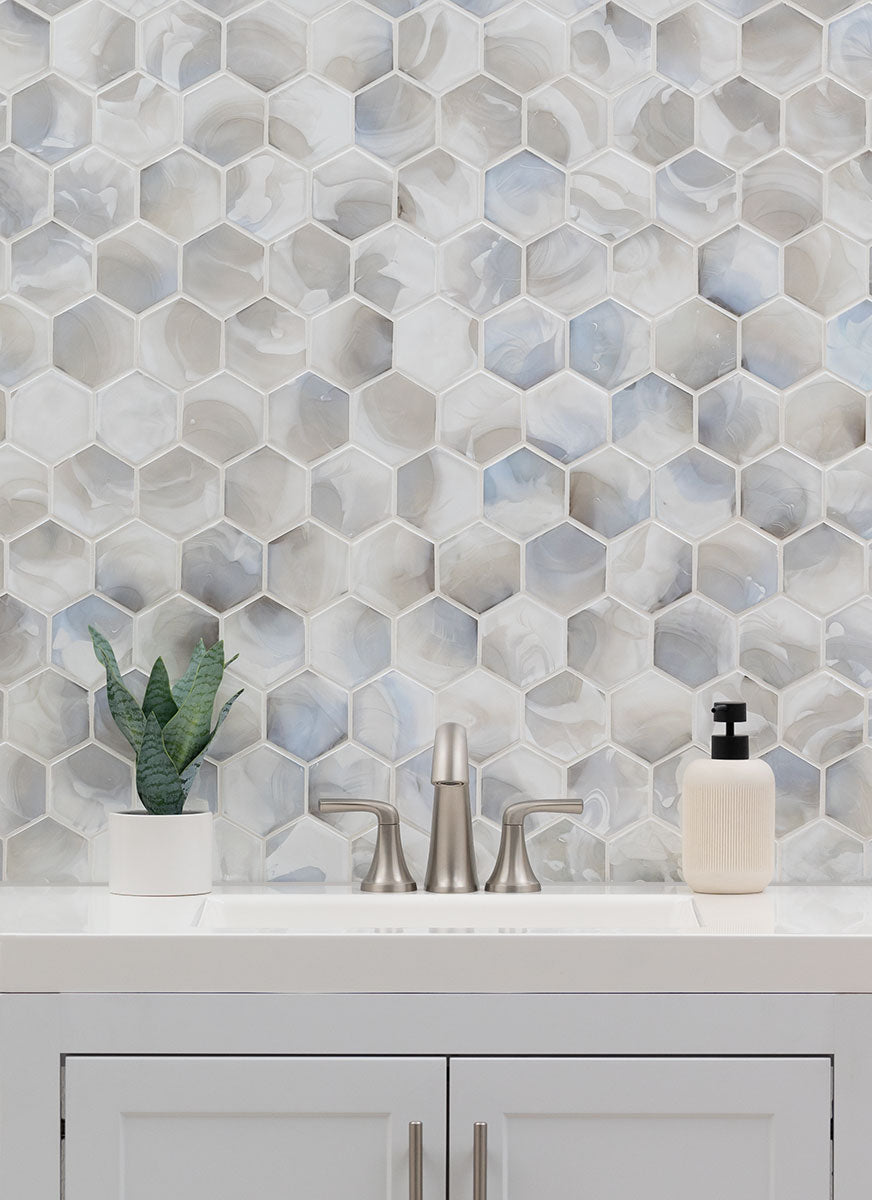 AKOYA PEARL 3" HEXAGON 6MM Mosaic - Shop at Home Craft Studio - 8