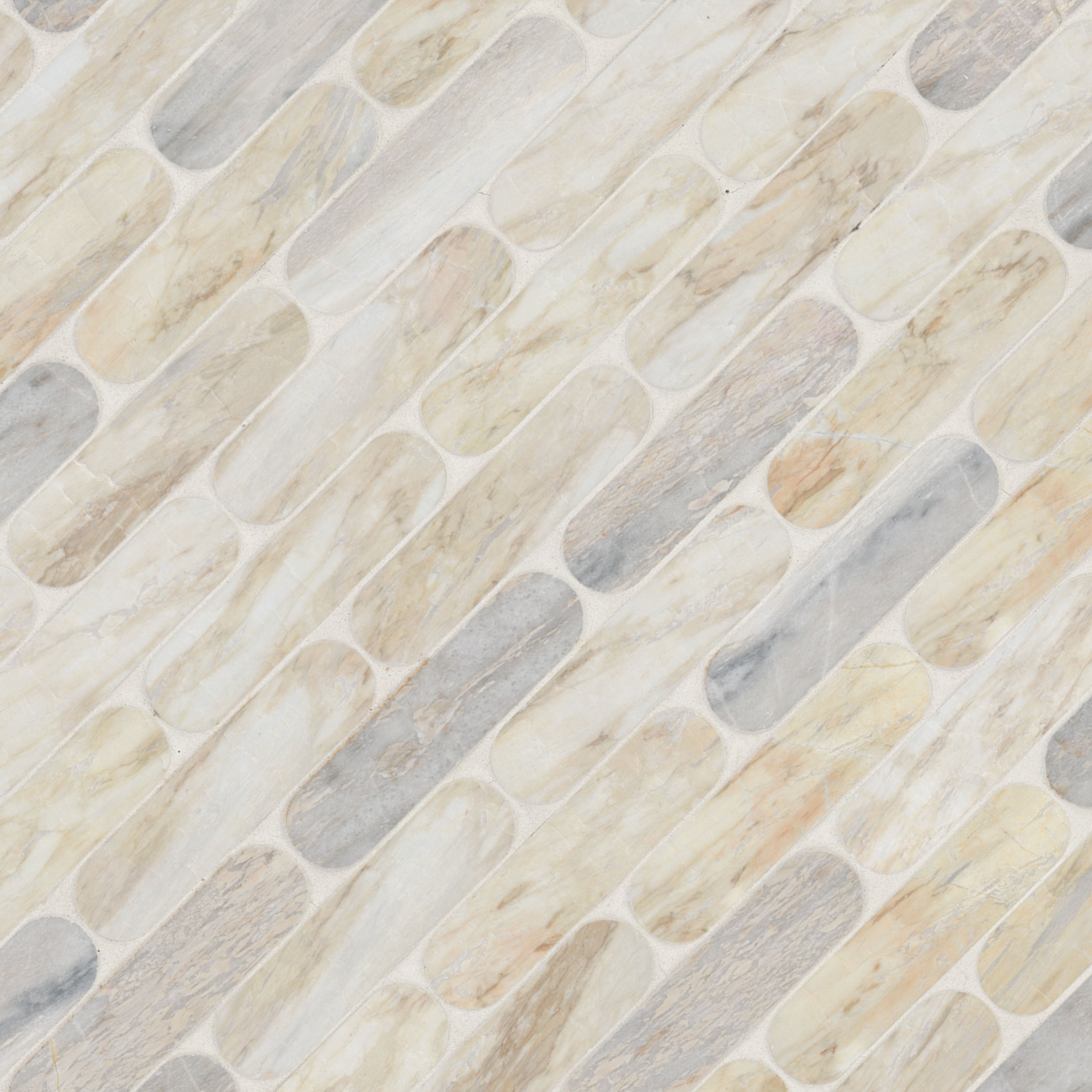 ANGORA ELLIPSE POLIHSED Floor or Wall Tile, Mosaic - Shop at Home Craft Studio - 3