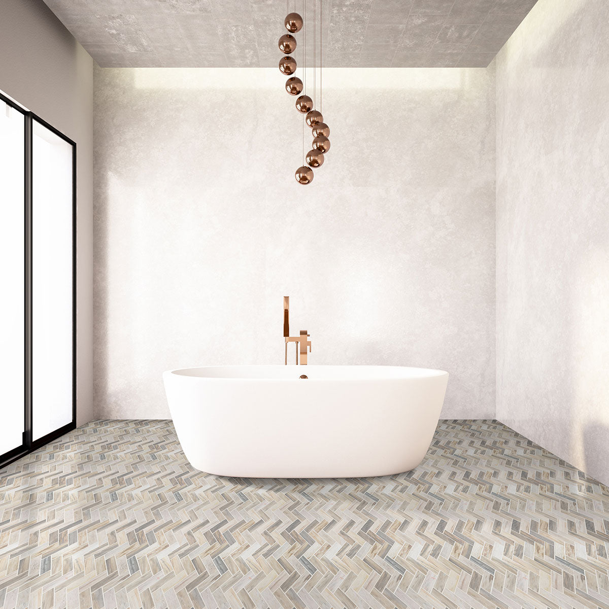 ANGORA HERRINGBONE Floor or Wall Tile - Shop at Home Craft Studio - 8