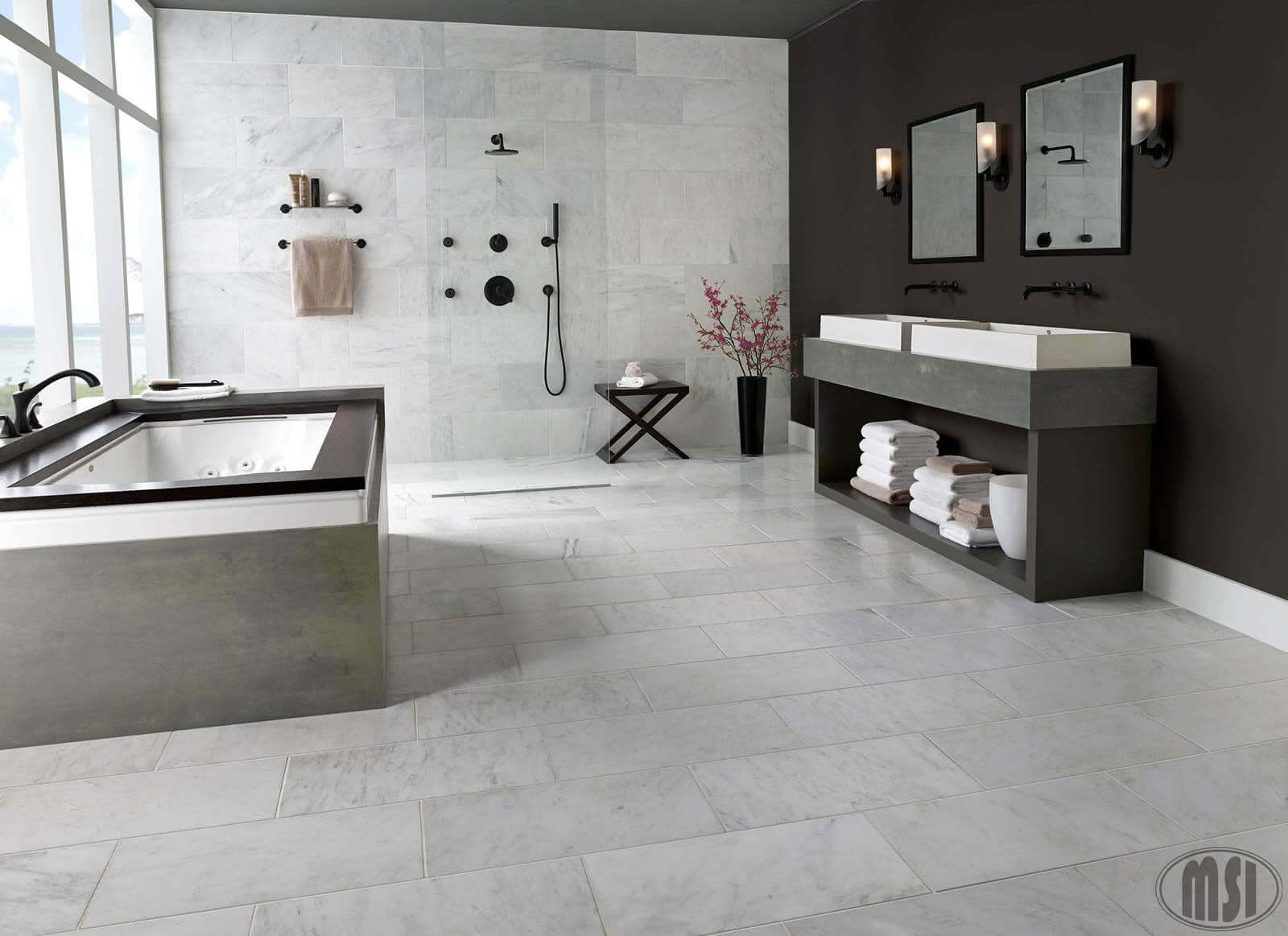 ARABESCATO CARRARA 12X12 POLISHED Floor or Wall Tile - Shop at Home Craft Studio - 9