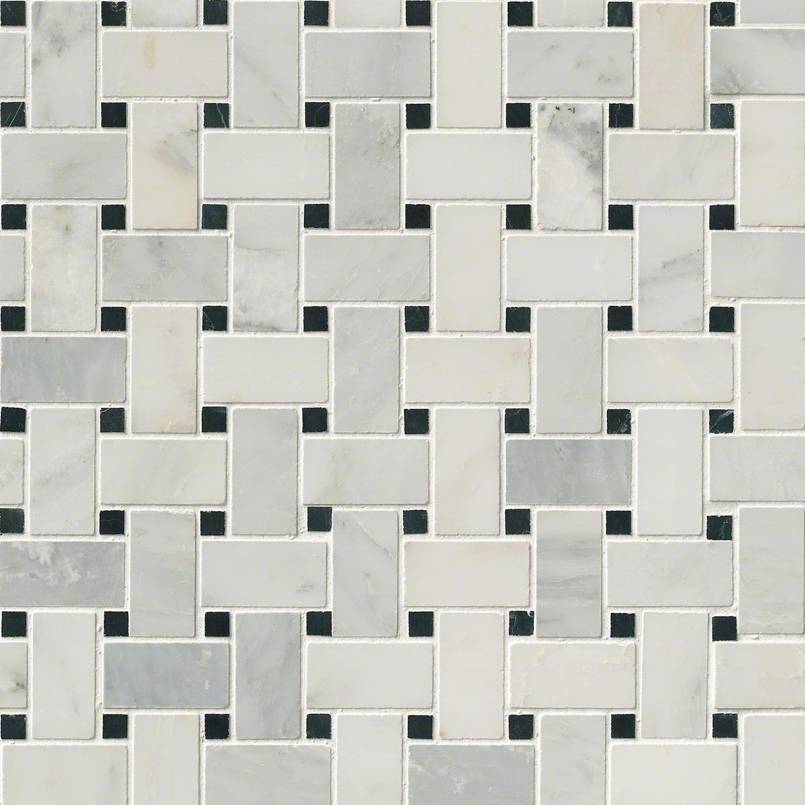 ARABESCATO CARRARA BASKETWEAVE MOSAIC Mosaic - Shop at Home Craft Studio - 1