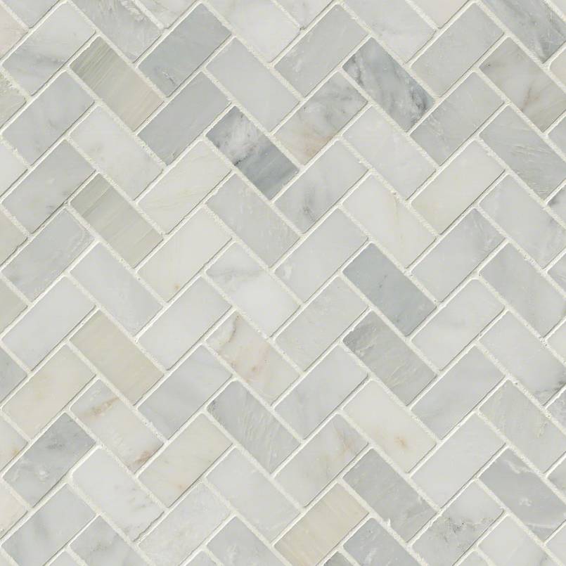 ARABESCATO CARRARA HERRINGBONE MOSAIC Mosaic - Shop at Home Craft Studio - 1