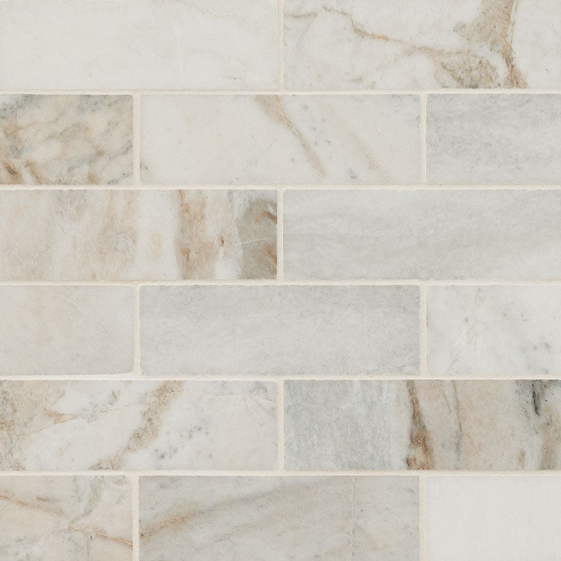 ARABESCATO VENATO WHITE 2X6 HONED Floor or Wall Tile, Mosaic - Shop at Home Craft Studio - 1