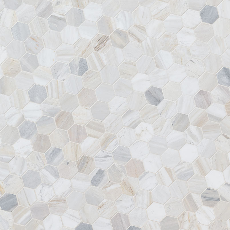 ATHENA GOLD 2" HEXAGON HONED Mosaic, Wall Tile - Shop at Home Craft Studio - 2