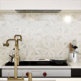 ATHENA GOLD GEOMETRICA Mosaic, Wall Tile - Shop at Home Craft Studio - 8