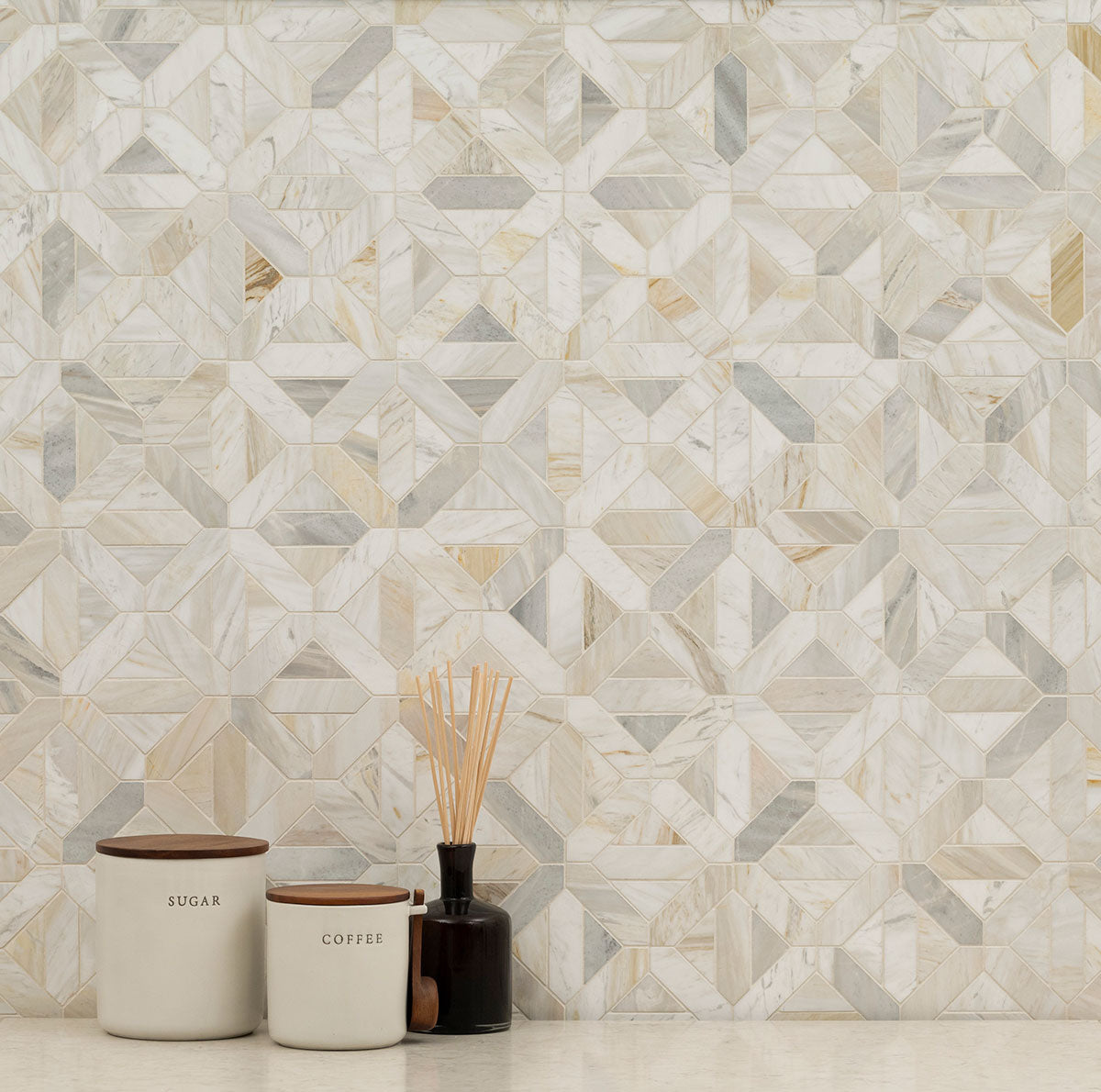 ATHENA GOLD GEOMETRICA Mosaic, Wall Tile - Shop at Home Craft Studio - 9