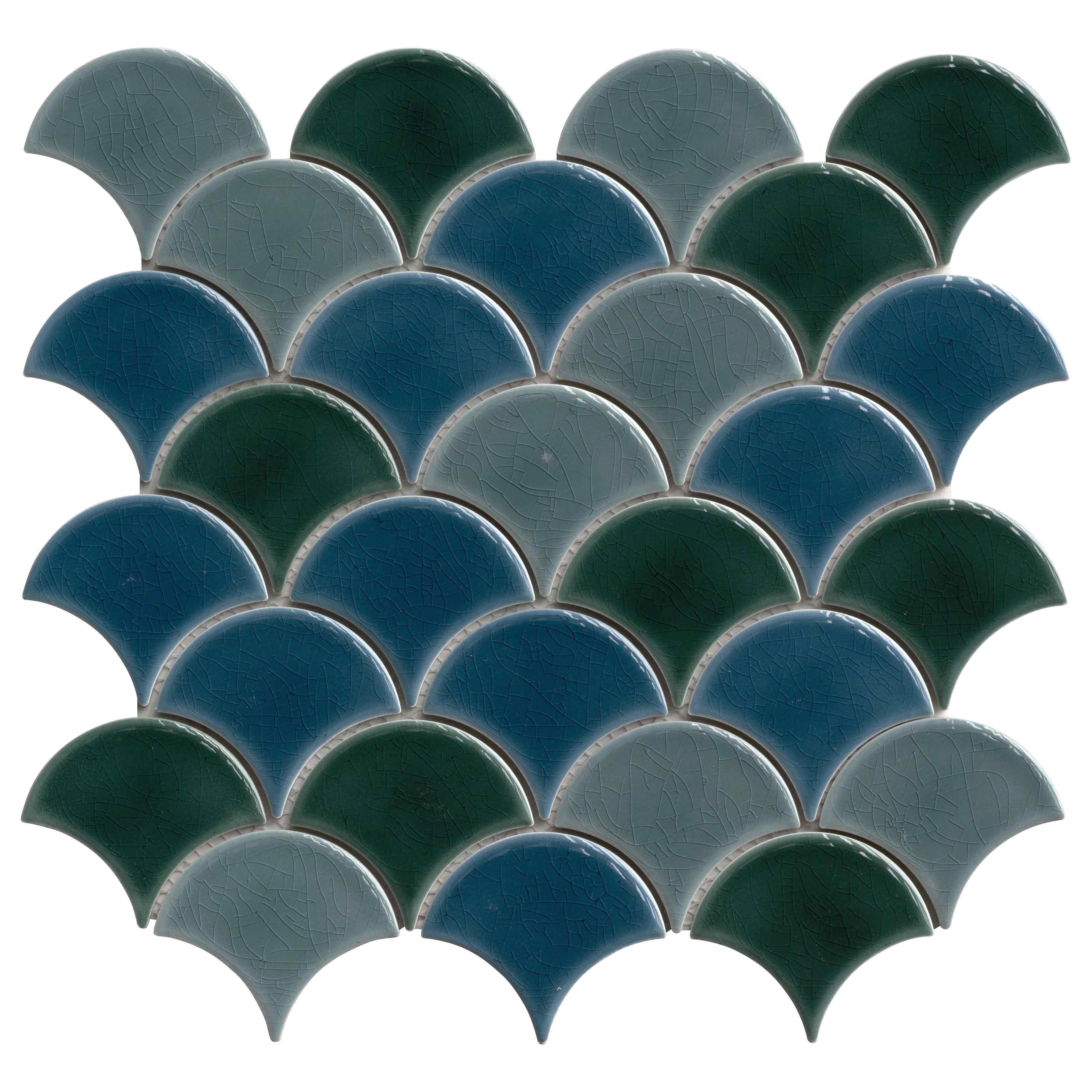 AZUL SCALLOP Specialty Shapes Wall Tile - Shop at Home Craft Studio - 1