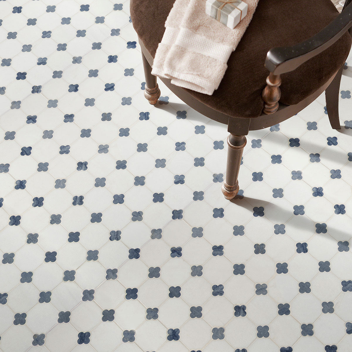 AZULA FLORET POLISHED Mosaic, Floor or Wall Tile, Wall Tile - Shop at Home Craft Studio - 7