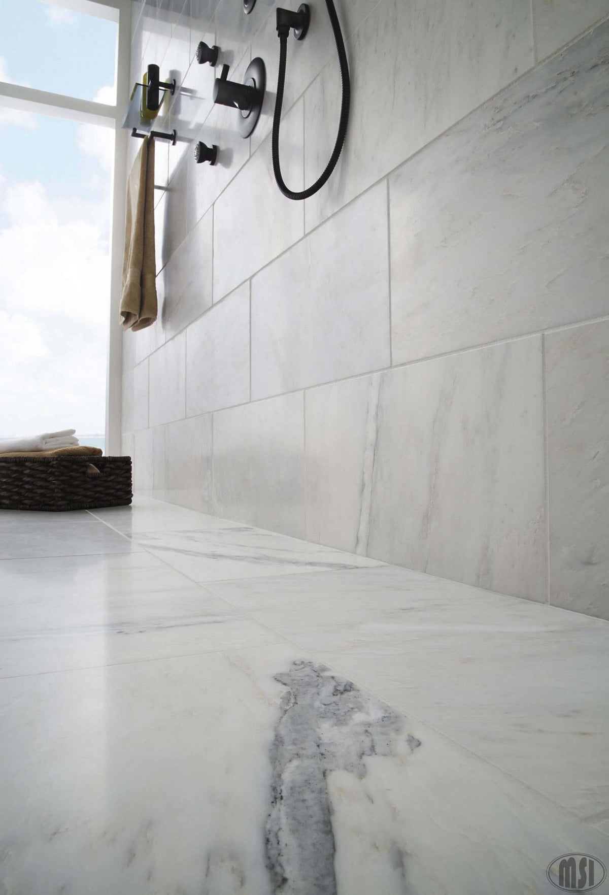 Arabescato Carrara 12X12 Polished Floor or Wall Tile - Shop at Home Craft Studio - 8