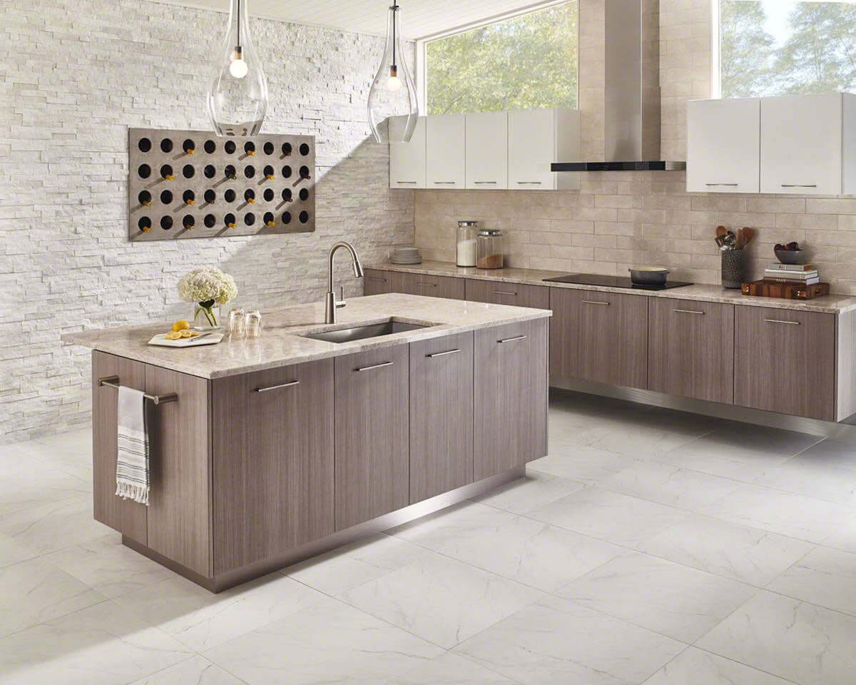 Arctic White Ledger Corner Stacked Stone Panels - Shop at Home Craft Studio - 9