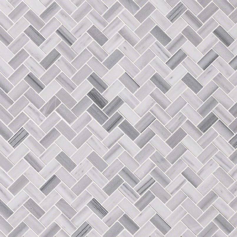 BERGAMO HERRINGBONE Floor or Wall Tile, Mosaic - Shop at Home Craft Studio - 3