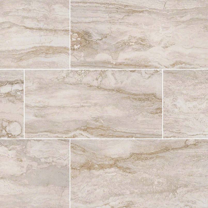 BERNINI BIANCO 12X24 POLISHED Floor or Wall Tile - Shop at Home Craft Studio - 1