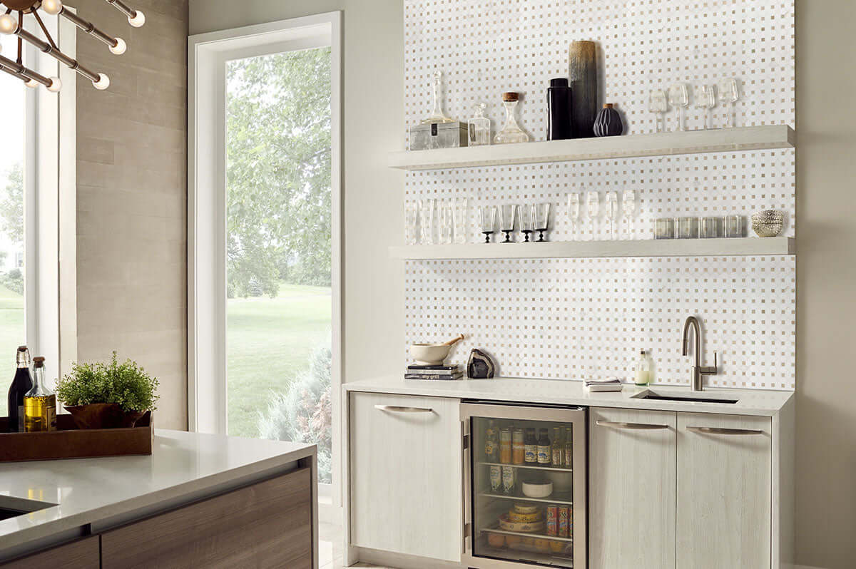 BIANCO DOLOMITE CREMA DOTTY MOSAIC Mosaic, Floor or Wall Tile - Shop at Home Craft Studio - 4