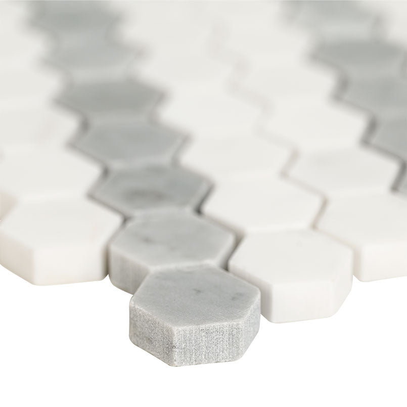 BIANCO DOLOMITE SAZI POLISHED Mosaic, Floor or Wall Tile - Shop at Home Craft Studio - 3