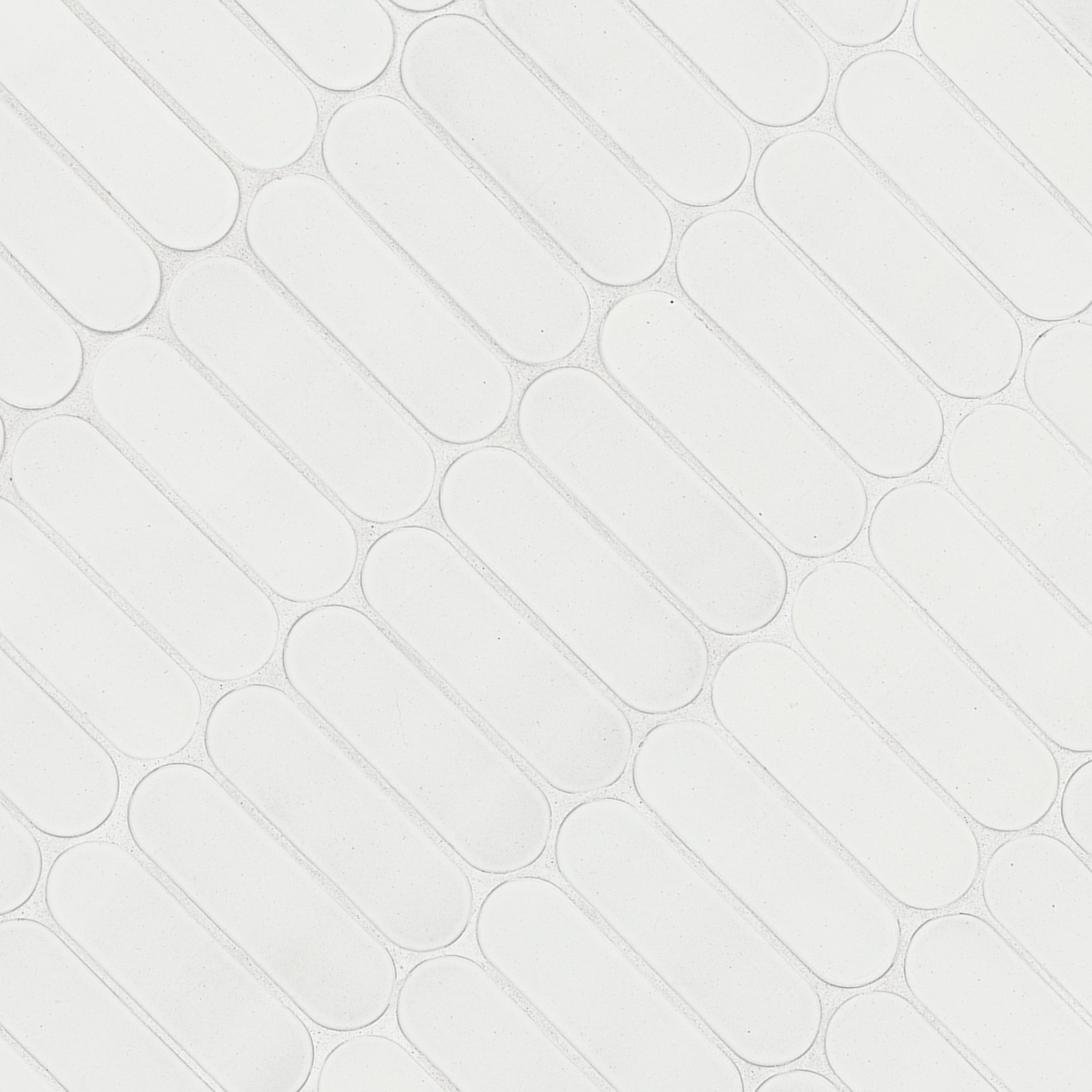 BIANCO GLOSSY ELLIPSE 6MM Mosaic, Wall Tile - Shop at Home Craft Studio - 3