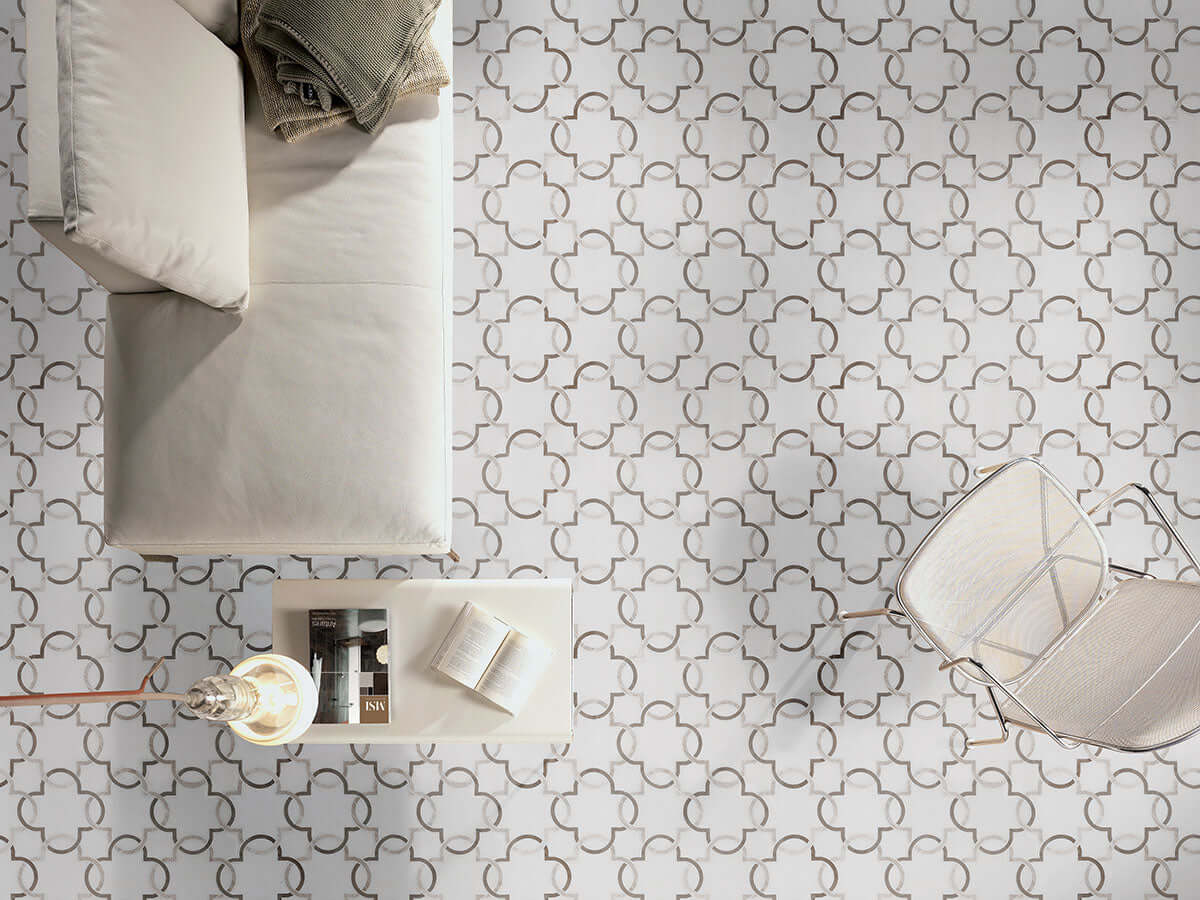 BIANCO QUATREFOIL POLISHED Floor or Wall Tile, Mosaic - Shop at Home Craft Studio - 5