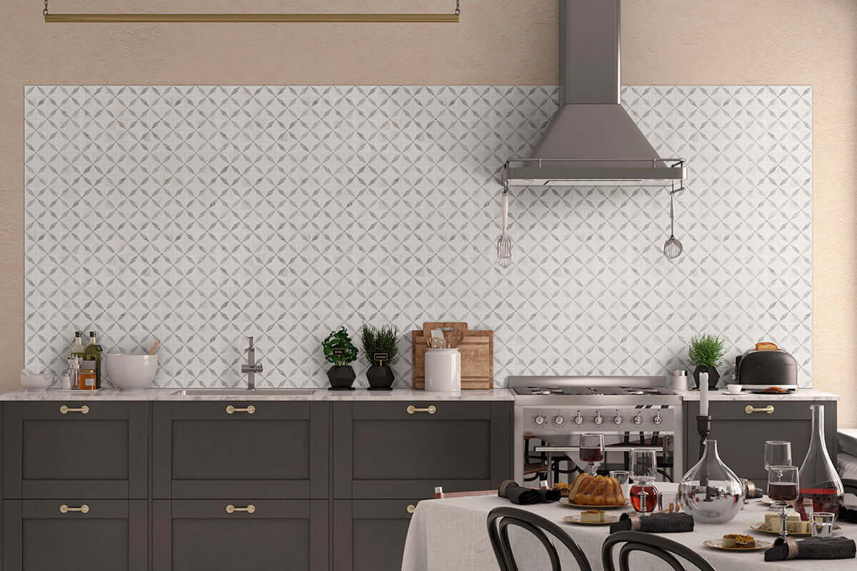 BIANCO STARLITE POLISHED Floor or Wall Tile, Mosaic - Shop at Home Craft Studio - 5