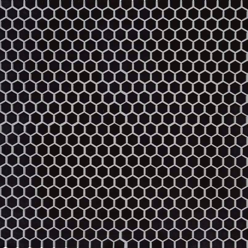 BLACK GLOSSY 1" HEX 6MM Mosaic, Wall Tile, Floor or Wall Tile - Shop at Home Craft Studio - 2