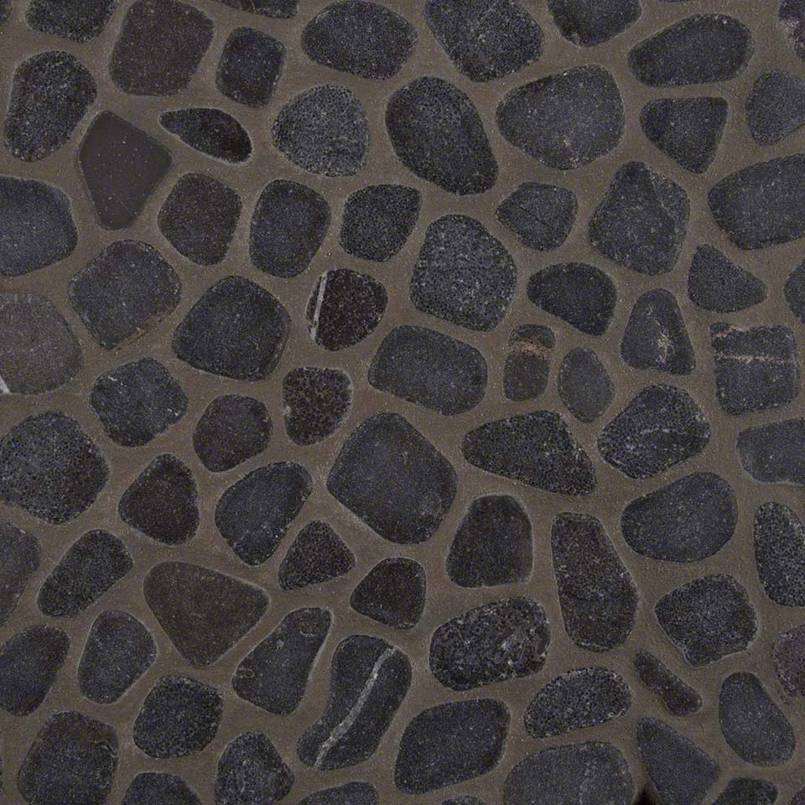 BLACK PEBBLES MESH BACKED Mosaic, Backsplash - Shop at Home Craft Studio - 1