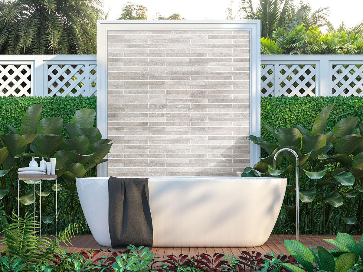 BRICKSTONE IVORY 2X18 MATTE Floor or Wall Tile - Shop at Home Craft Studio - 7