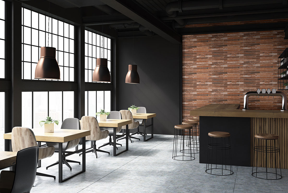BRICKSTONE RED BRICK 2X18 MATTE Floor or Wall Tile - Shop at Home Craft Studio - 6