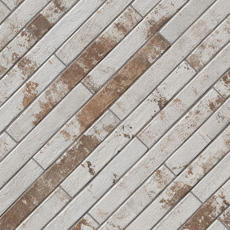 BRICKSTONE RUSTIQUE WHITE BRICK 2X18 MATTE Floor or Wall Tile - Shop at Home Craft Studio - 2