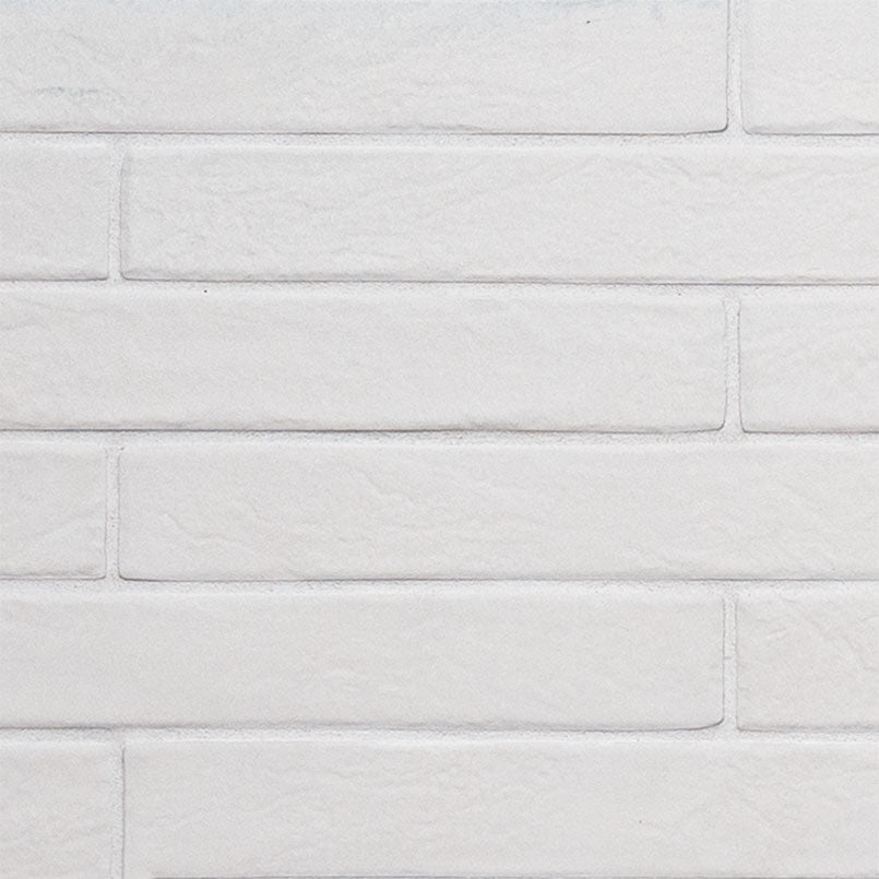 BRICKSTONE WHITE 2X18 MATTE Floor or Wall Tile - Shop at Home Craft Studio - 2