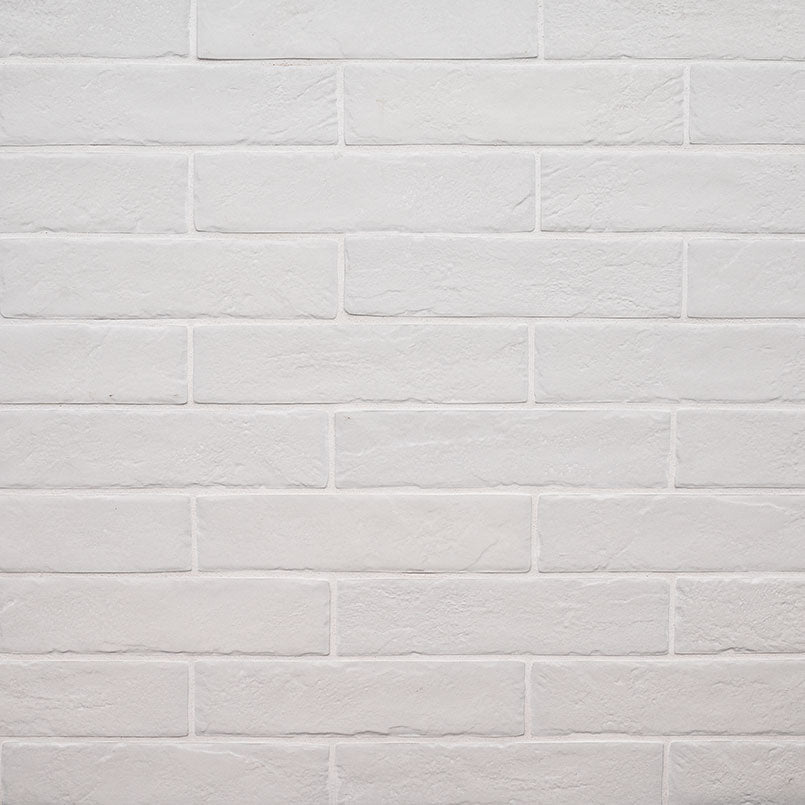BRICKSTONE WHITE BRICK 2X10 Floor or Wall Tile - Shop at Home Craft Studio - 1