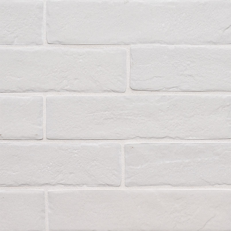 BRICKSTONE WHITE BRICK 2X10 Floor or Wall Tile - Shop at Home Craft Studio - 2