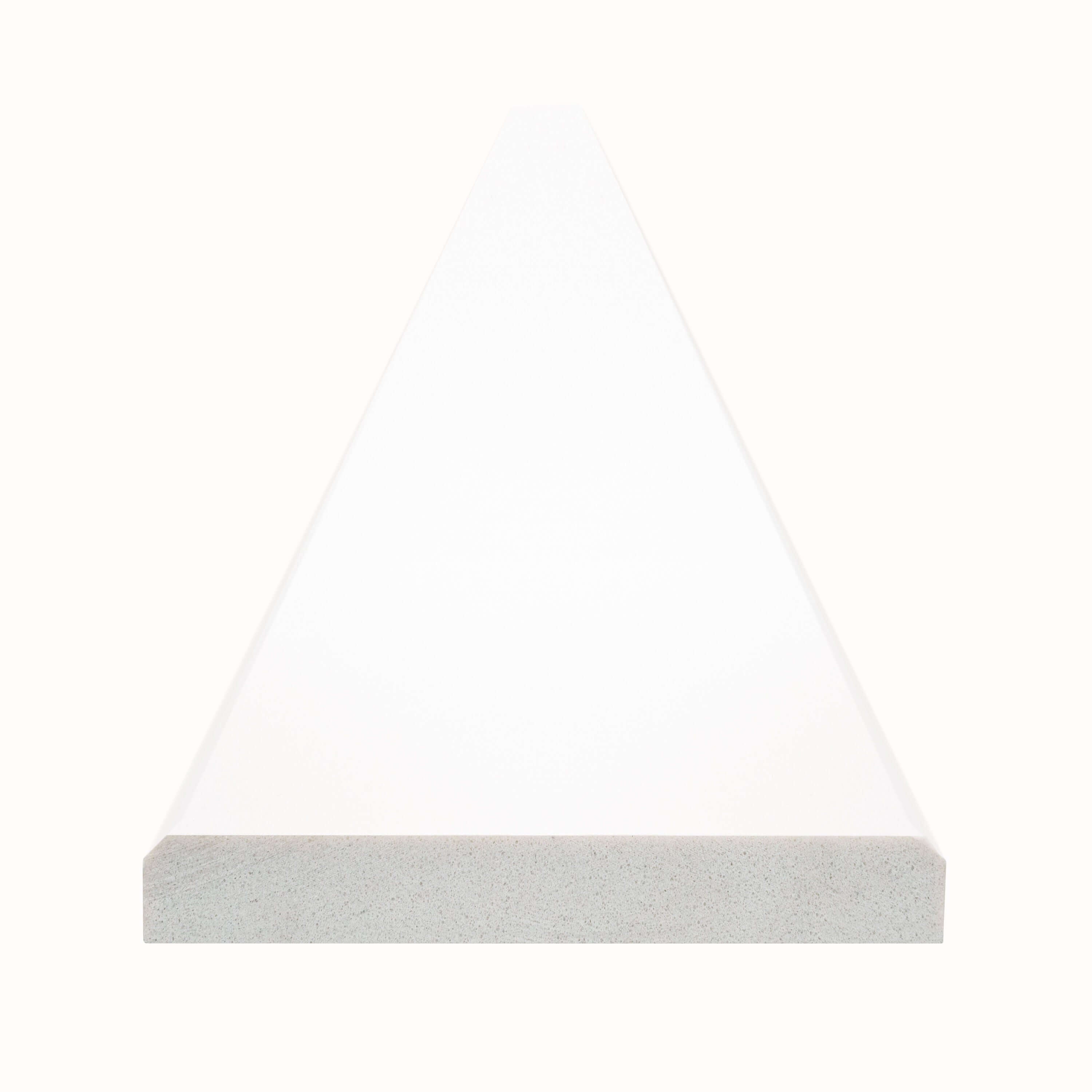 BRIGHT WHITE 2X36X0.62 DBL B POL-ENG Bullnose, Finishing Pieces - Shop at Home Craft Studio - 3