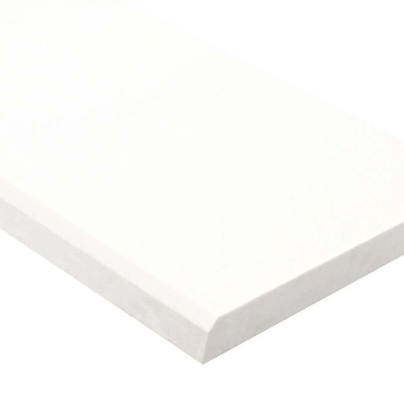 BRIGHT WHITE 4X24X0.62 DBL B POL-ENG Trims & Pencils, Finishing Pieces - Shop at Home Craft Studio - 1