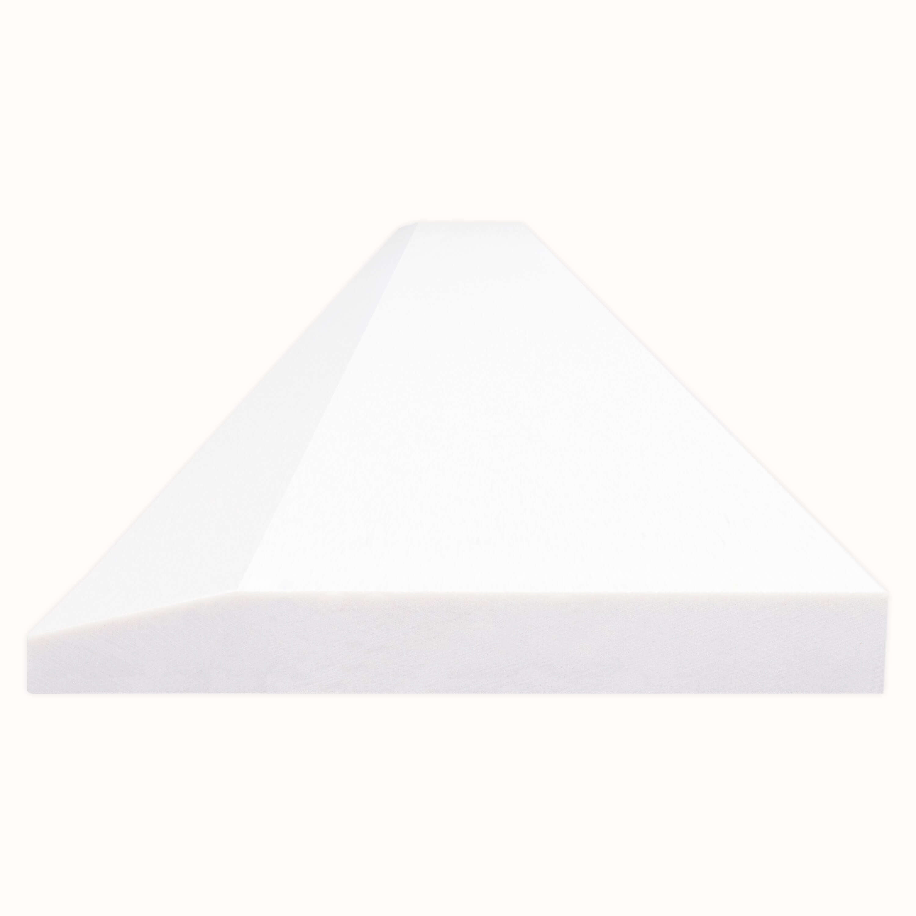 BRIGHT WHITE 5X30X0.62 HOLLYWOOD POL-ENG Bullnose, Finishing Pieces - Shop at Home Craft Studio - 3