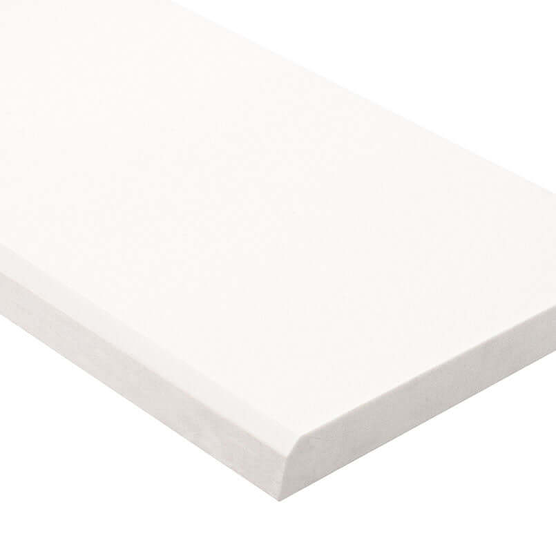 BRIGHT WHITE 6X73X0.62 SINGL BVL POL-ENG Trims & Pencils, Finishing Pieces - Shop at Home Craft Studio - 1